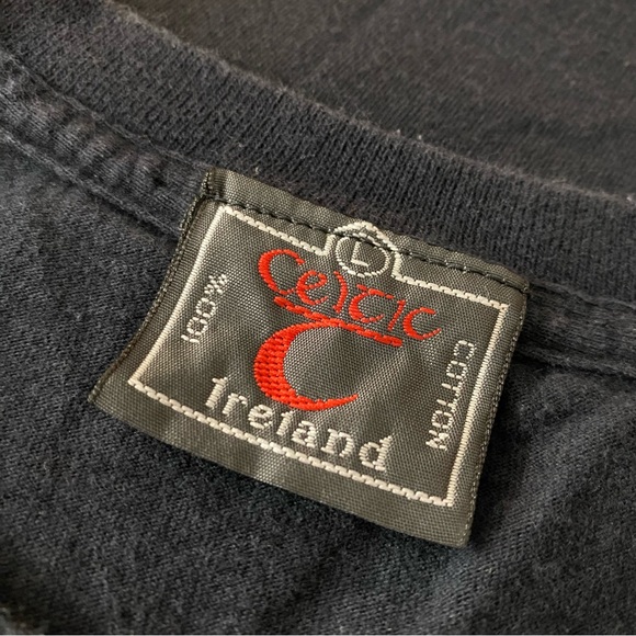 Men’s Vintage Irish Harp Short Sleeve T-Shirt Size Large - Picture 3 of 3